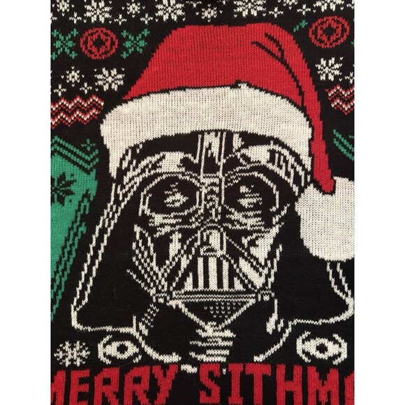 Official Star Wars Darth Vader “Merry Sithmas” Ugly Christmas Sweater Medium - Picture 3 of 7